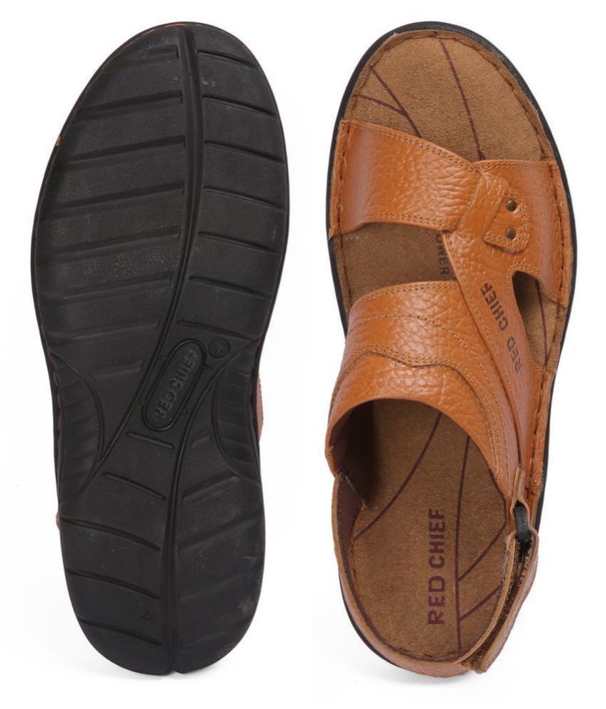 Red Chief Tan Leather Sandals Price in India- Buy Red Chief Tan Leather Sandals Online at Snapdeal
