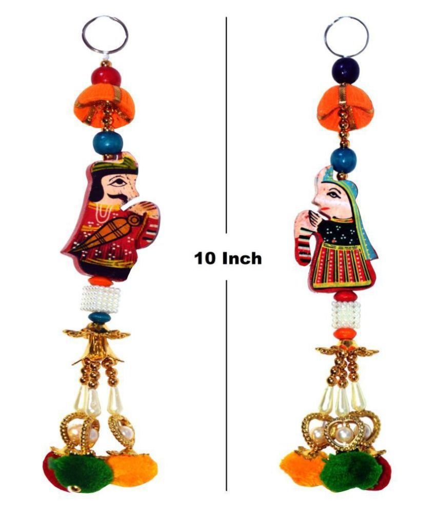 Ronak Creations Handicraft Rajasthani King Queen Toran for Wall/ Door