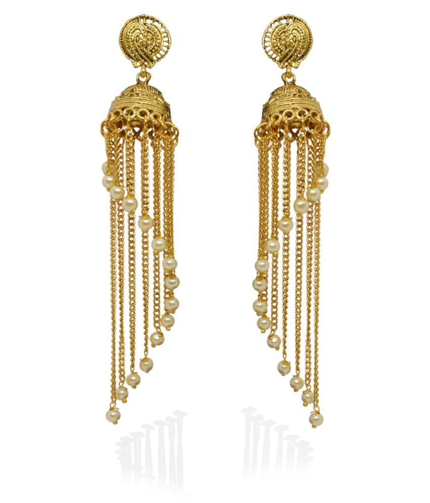 j. j. jewellers Long Chain use Jhumke,Jhumki Earrings for Women and ...