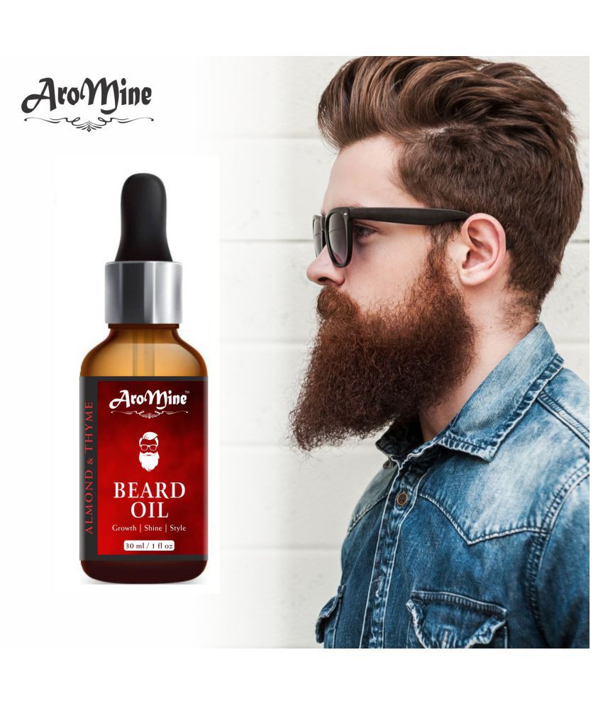 Aromine Beard Growth Oil Infused With Almond & Thyme 30mL