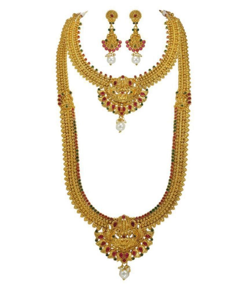 wearing gold pendant with silver chain