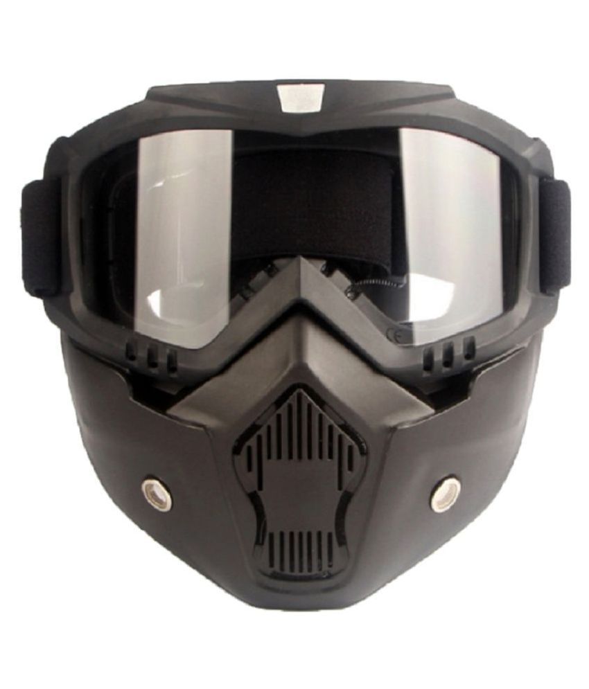 White transparent glass Goggles For Riding face and eye protection: Buy