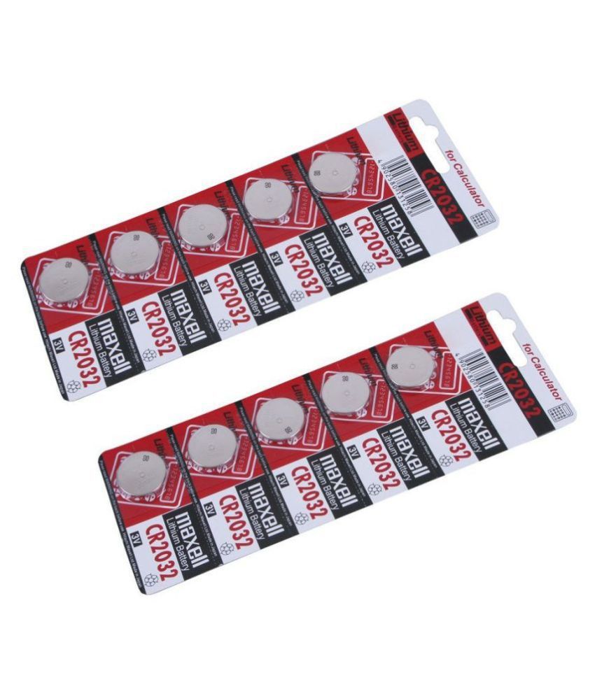     			MAXELL CR 2032-(PACK OF 10) 3 V Non Rechargeable Battery 10