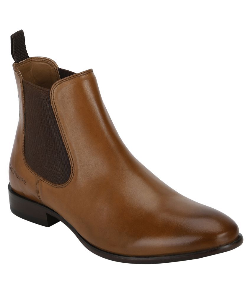 red tape mid top flat boots