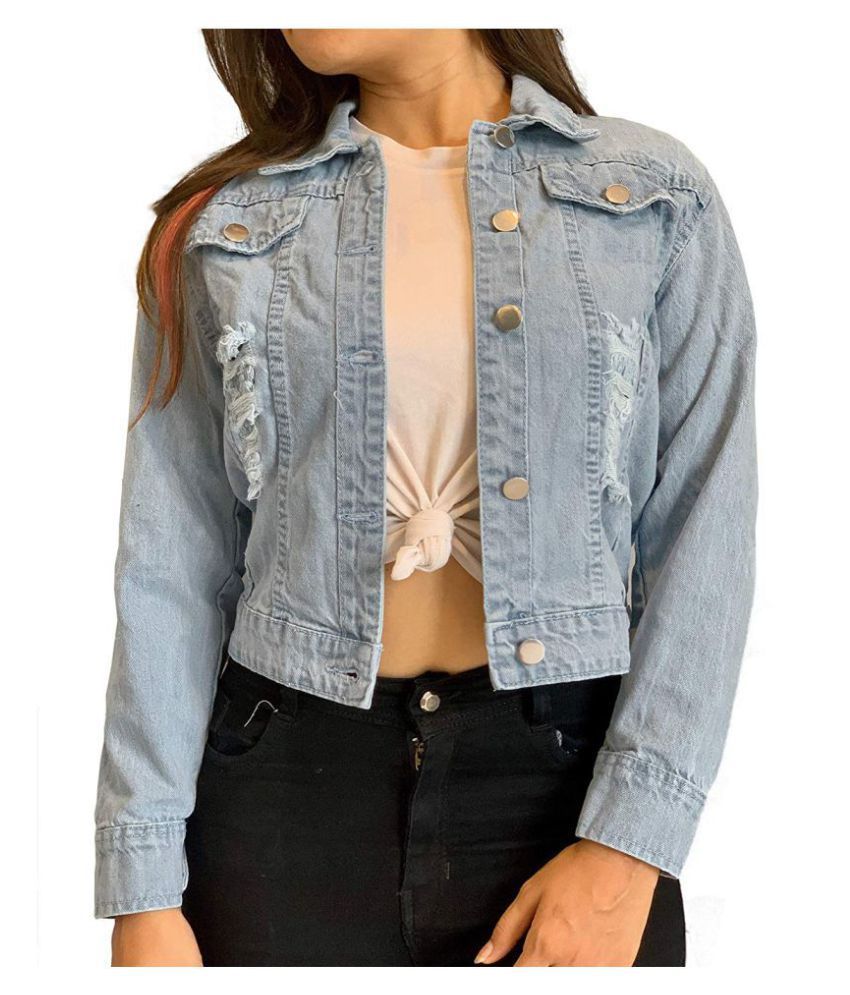 Buy She Clothes Denim Blue Jackets Online at Best Prices in India ...
