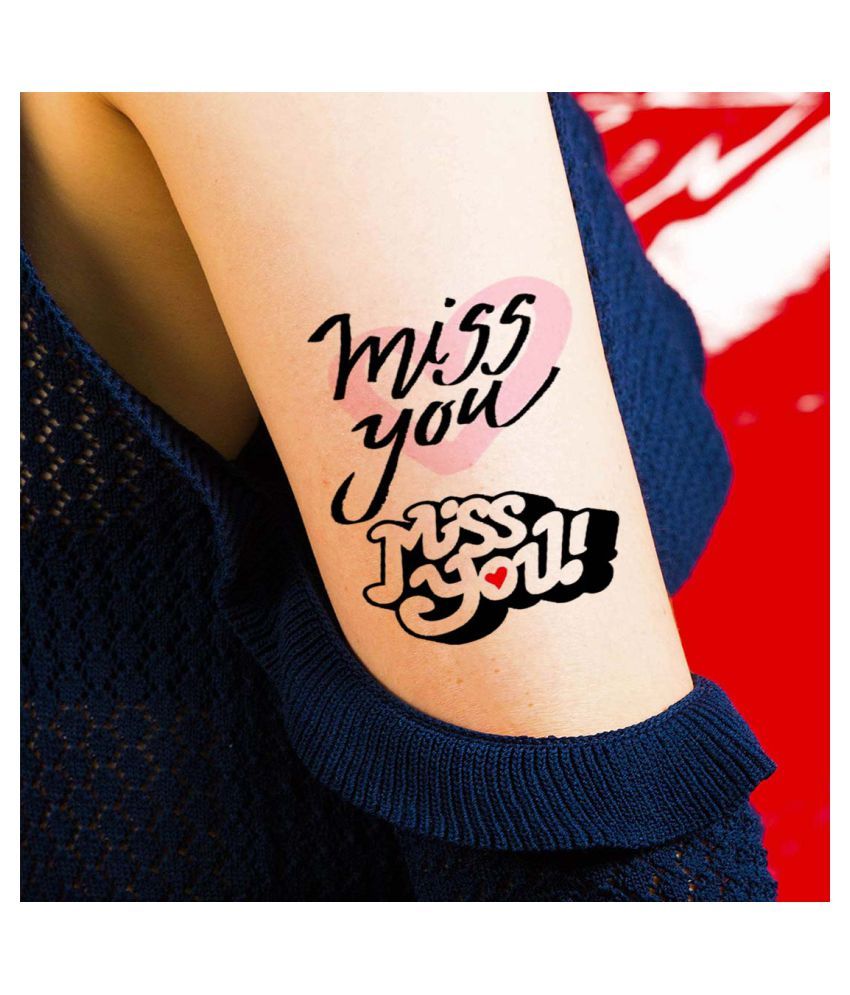 Monster Miss You Men Women Waterproof Hand Temporary Body Tattoo Buy Monster Miss You Men Women Waterproof Hand Temporary Body Tattoo At Best Prices In India Snapdeal