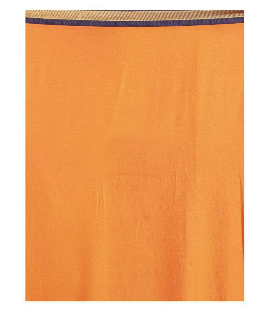Patiala House Orange,Blue Cotton Dress Material - Buy Patiala House ...