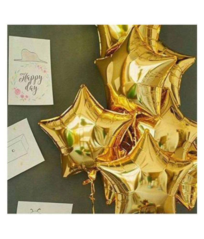     			5 pcs Golden Foil Balloons Set of 5 ( 18 Inch)