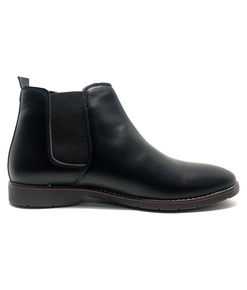 greta black chelsea boots