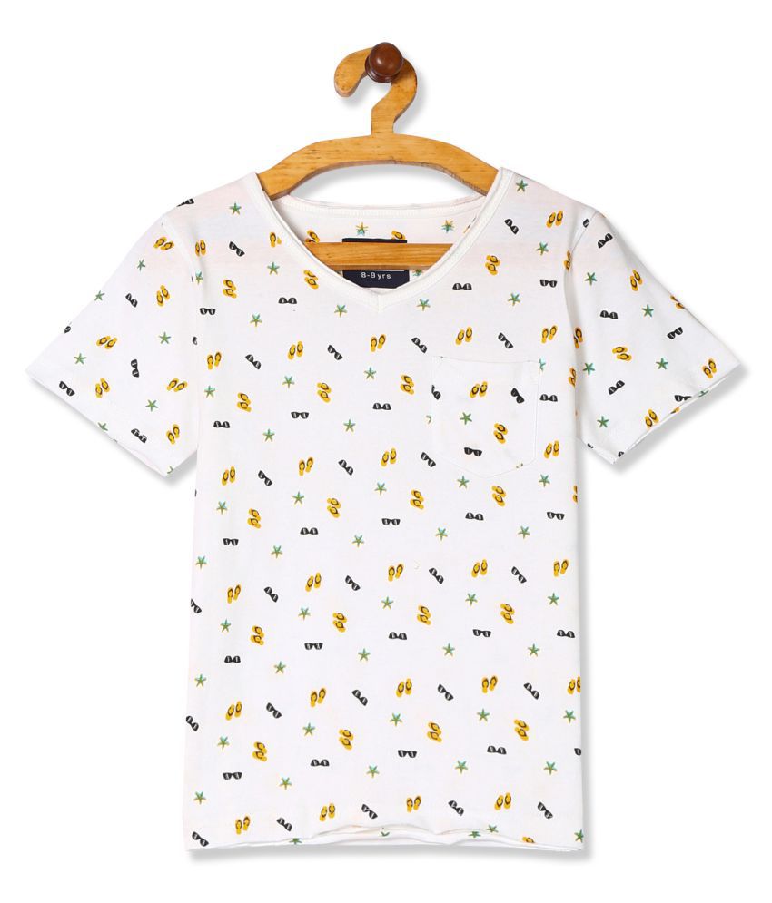 Boys V-Neck Printed T-Shirt - Buy Boys V-Neck Printed T-Shirt Online at ...