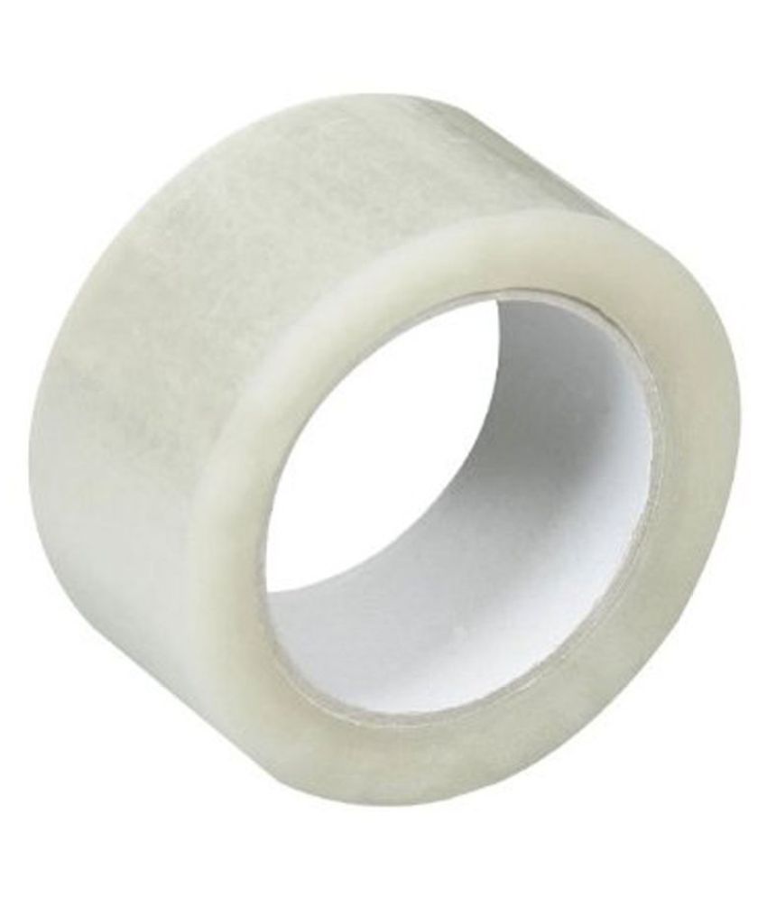     			White / Transparent Cello 2" Tape 65 Meter Pack of 3