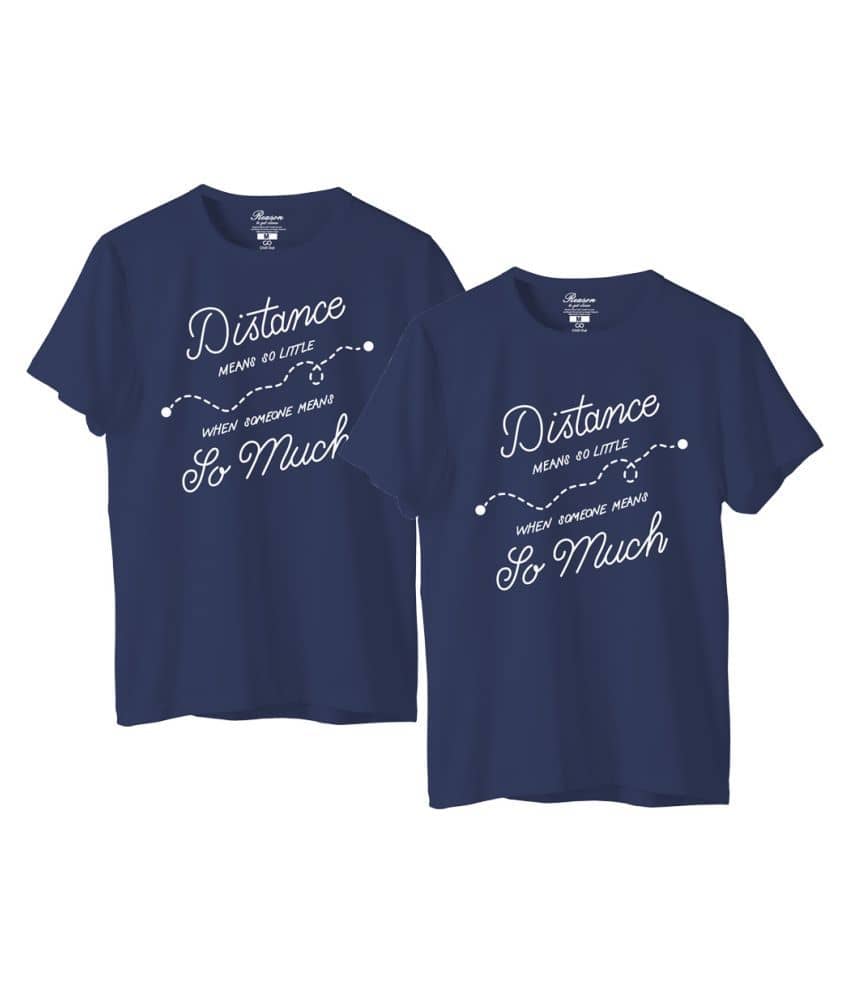Navy 100 percent cotton Couple Combo 