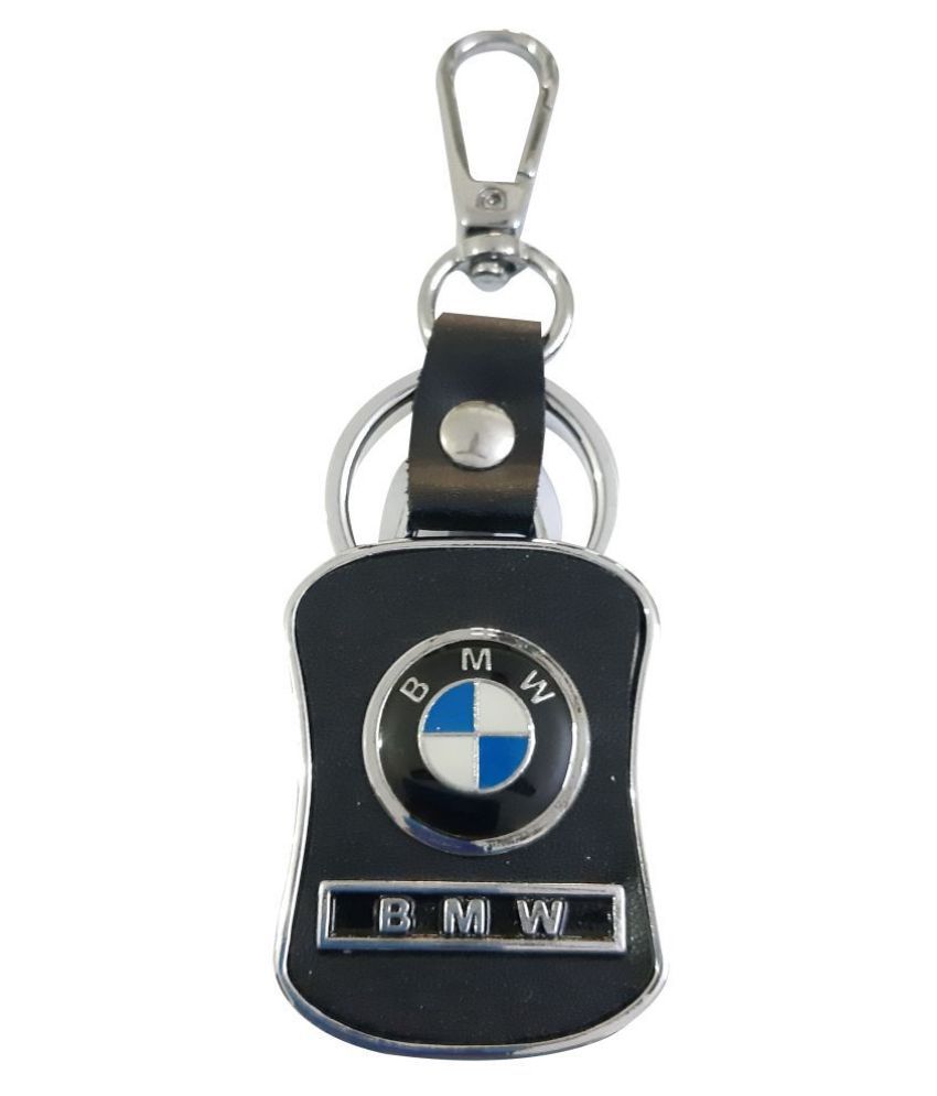 bmw leather key ring