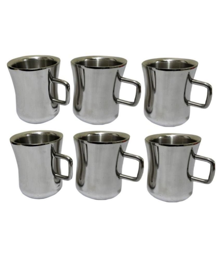     			Dynore Steel Double wall Dhol Tea Cup 6 Pcs ml