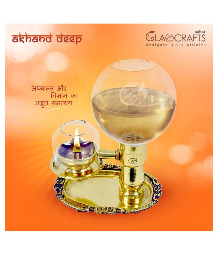 glass table diya