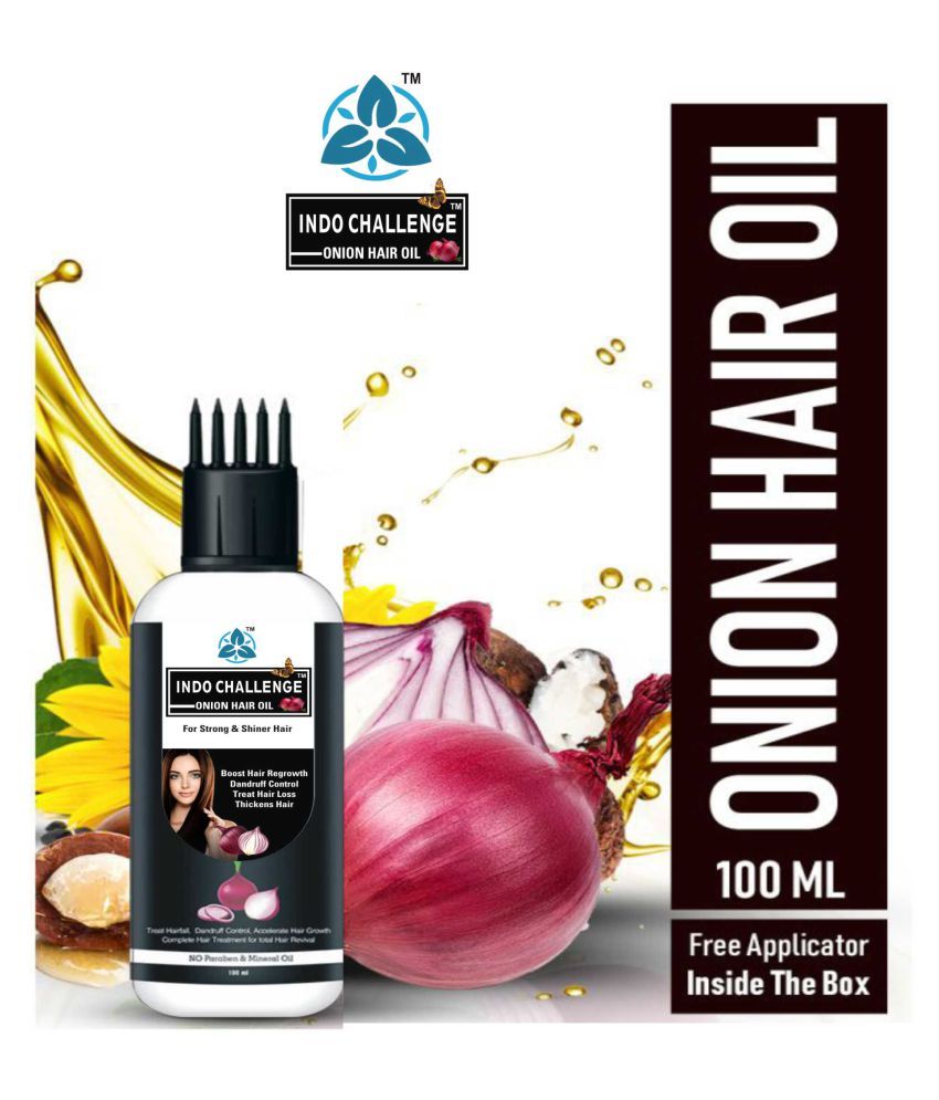 Indo Challenge Onion Hair Oil Blend Of 14 Natural For Hair Growth