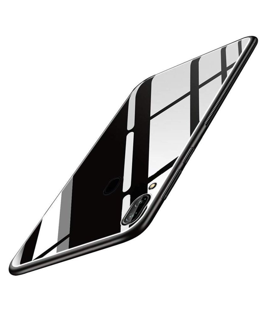 Vivo V9 Mirror Back Covers Designer Hub Black