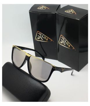BAJERO - Silver Square Sunglasses 