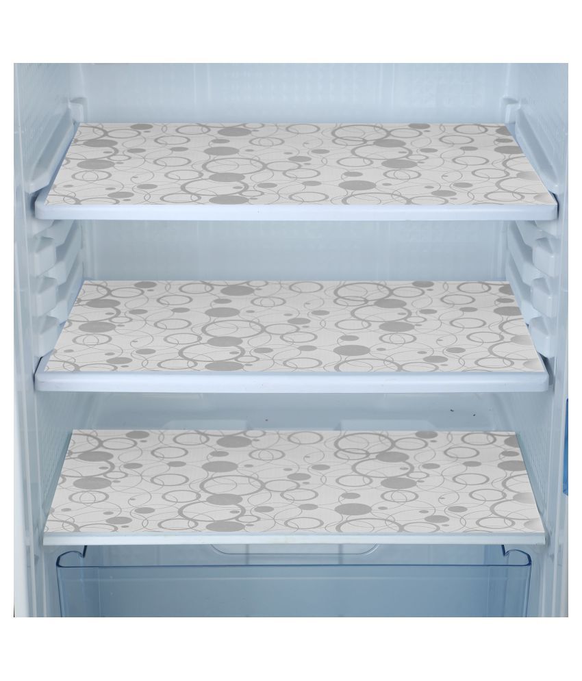     			Fabolic Set of 4 PVC White Fridge Mats