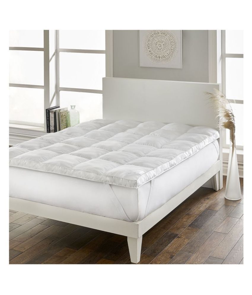 MR Brothers 500 GSM Topper White Poly Cotton Mattress ...