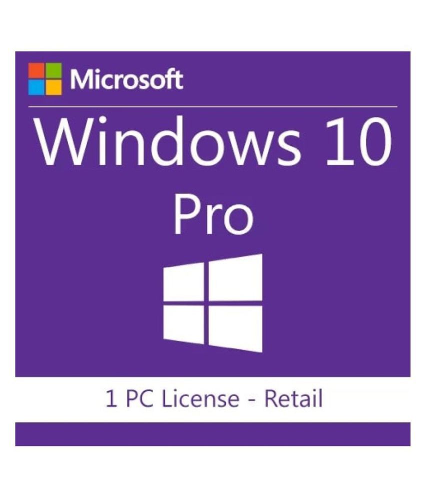 Microsoft Windows 10 Pro Retail Key Email Delivery 3264 Bit Windows