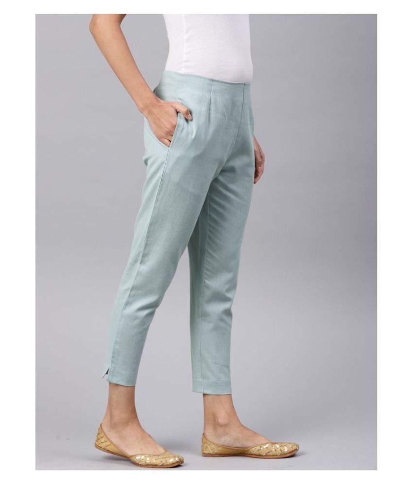 Buy Alena Linen Cigarette Pants Online at Best Prices in India - Snapdeal