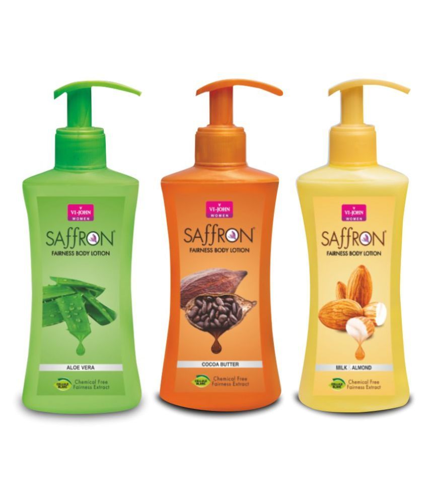ViJohn Saffron Aloe/Cocoa/Milk Body Lotion ( 250 mL Pack of 3 ) Buy