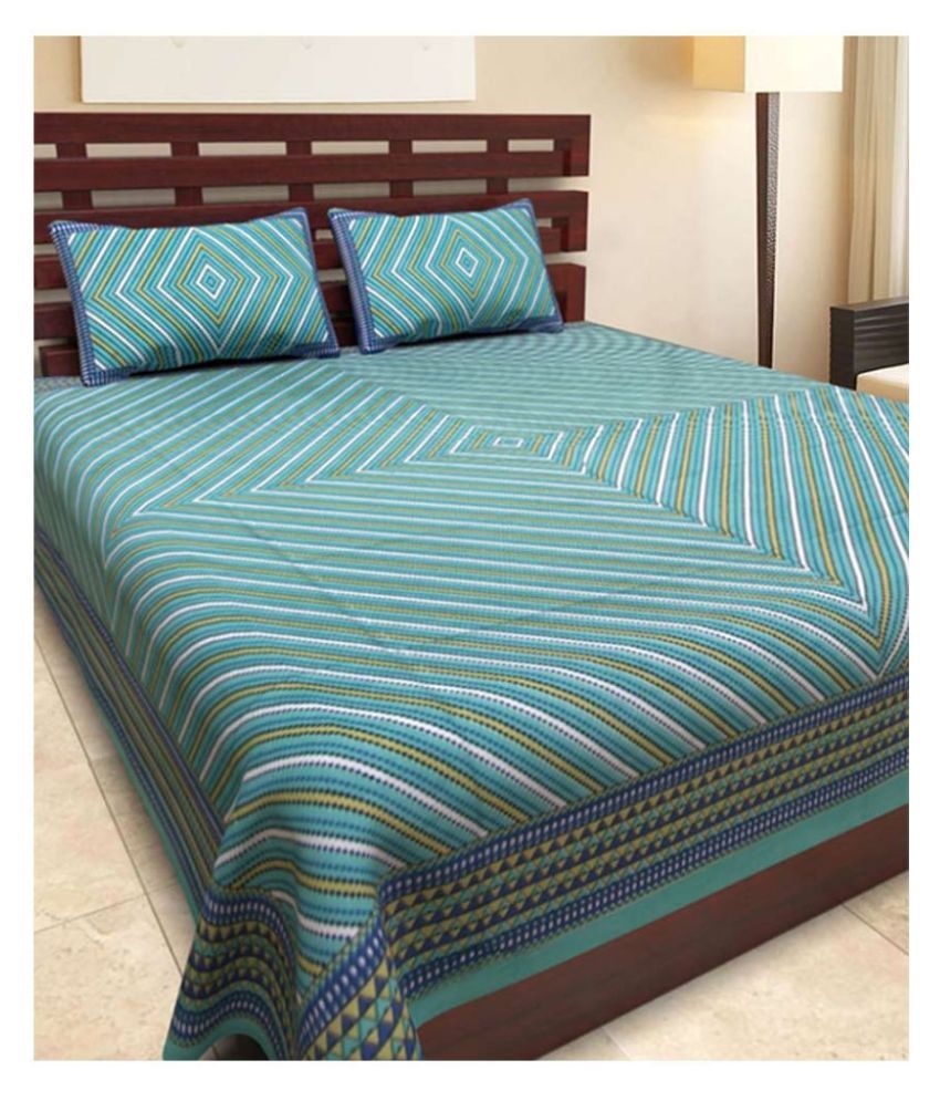 Frionkandy Cotton Double Bedsheet with 2 Pillow Covers Buy Frionkandy