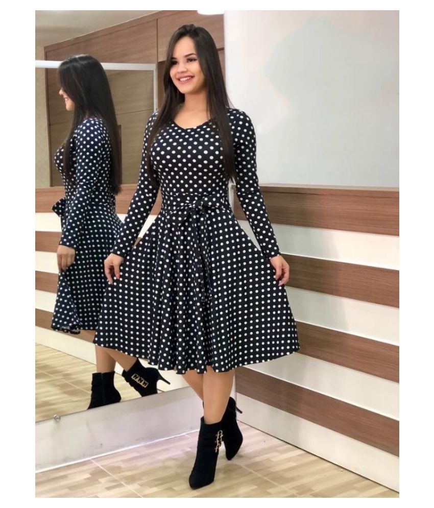 black frock kurti