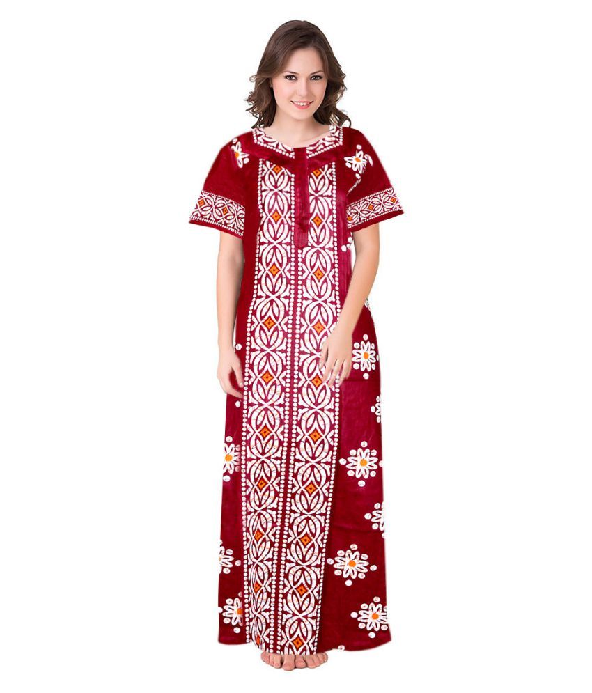Buy KHUSHI PRINT Cotton Nighty & Night Gowns - Multi Color Online at Best Prices in India - Snapdeal
