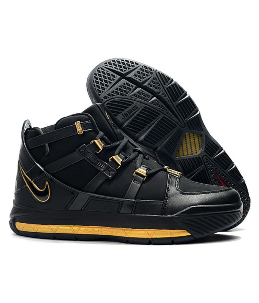 lebrons gold and black