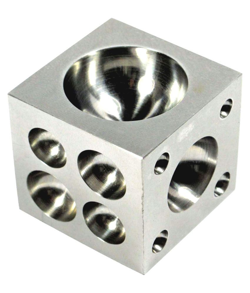 Steel Dapping Block Sqaure Round Cavities 2 X 2 X 2 Inch 7 X 7 X 7 Cm Doming Block Square Jewellery Making Bench Tool Buy Online At Best Price In India Snapdeal