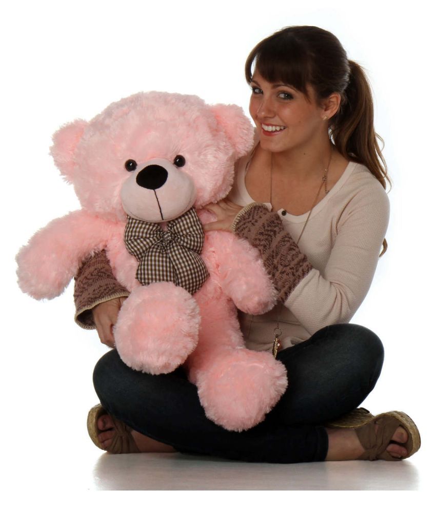 Stuffed Soft Cuddle Pibk Teddy Bear 2 Feet 60 Cm 27 Inch Pink Buy Stuffed Soft Cuddle Pibk Teddy Bear 2 Feet 60 Cm 27 Inch Pink Online At Low Price Snapdeal