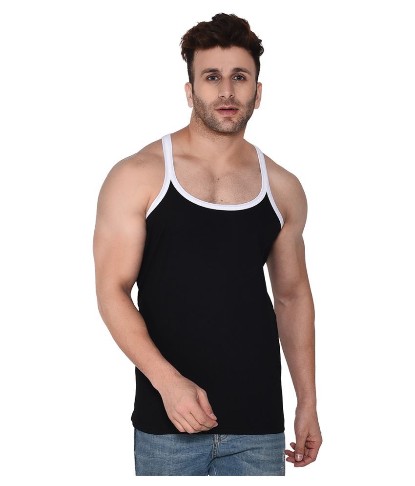     			Tfurnish Black Sleeveless Vests Single