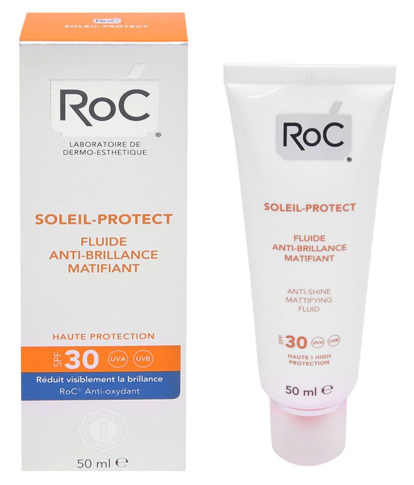 roc soleil protect anti shine mattifying fluid spf 30