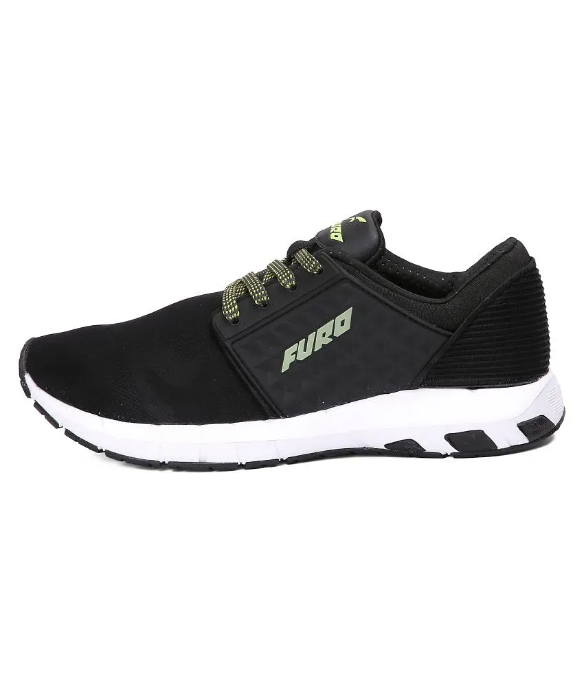 FURO By Red Chief R1024 Black Running Shoes