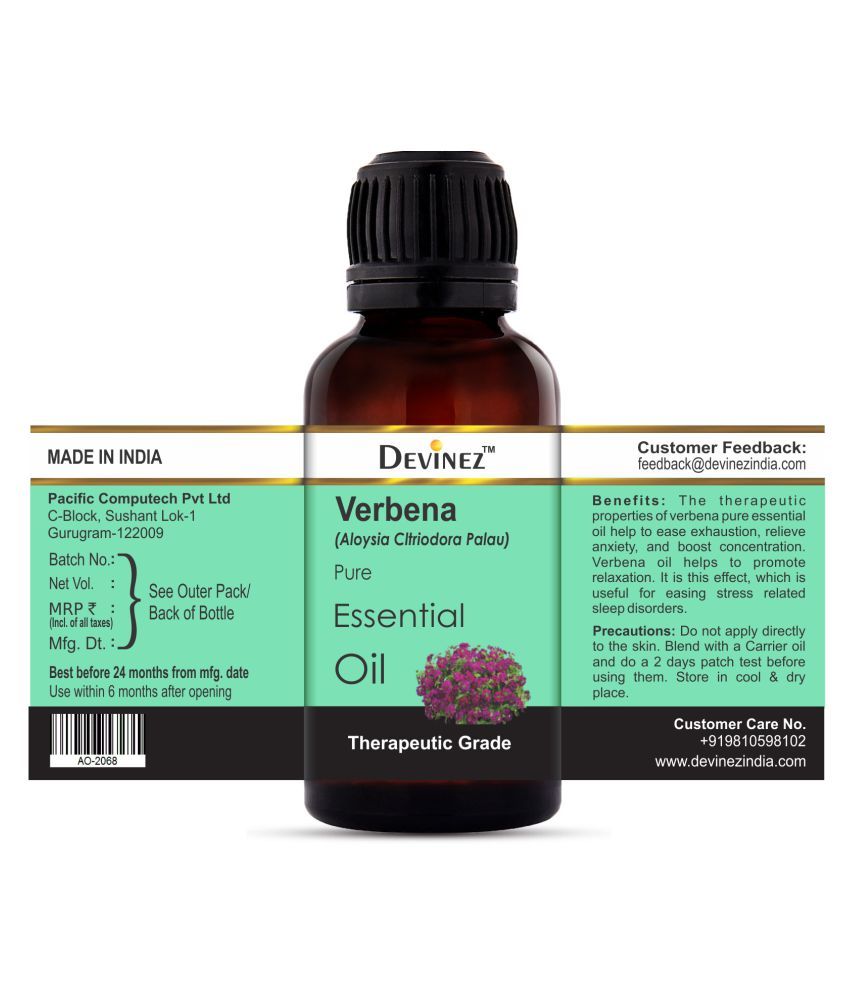 Devinez Verbena Essential Oil 10 mL Buy Devinez Verbena Essential Oil
