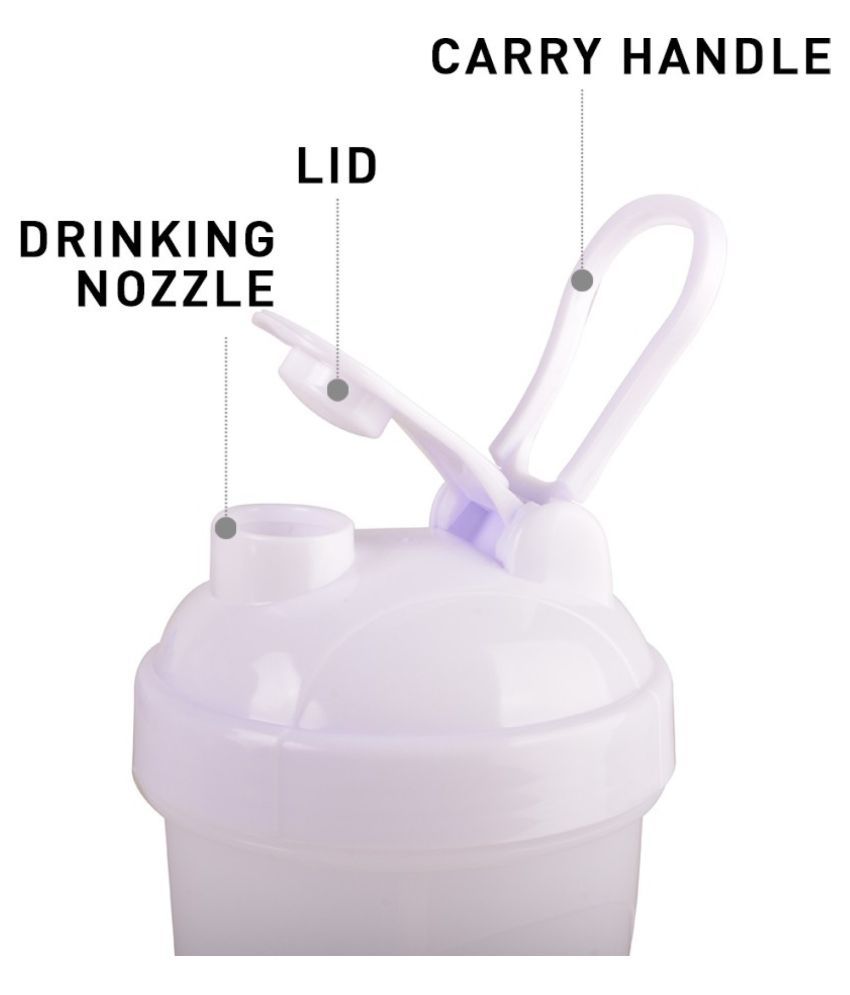 FITKIT Classic Bottle Shaker 700ml 700 ml Shaker (Pack of 1, White