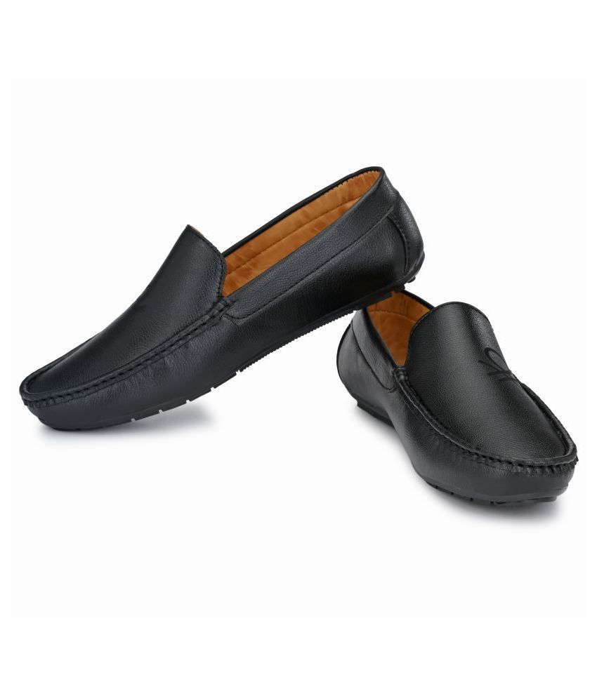 leather loafers flipkart