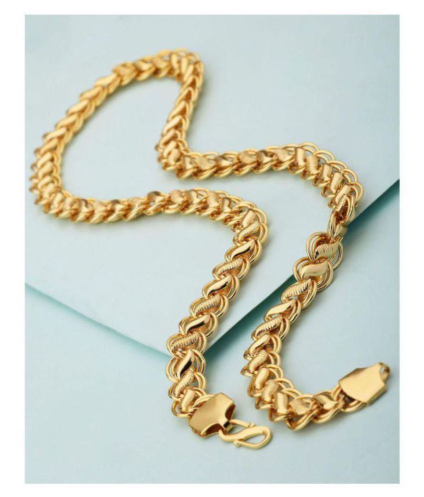     			Nitin collection Chain In Gold Plating For Men