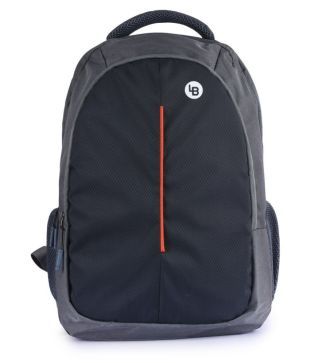 LIONBONE Grey Polyester College Bags 28 Ltrs Office Laptop Bags 15 Inch Backpacks Shoulder Bag For Men Women
