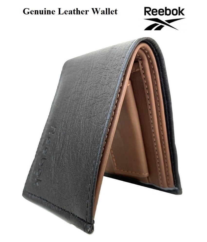 reebok men's leather wallet