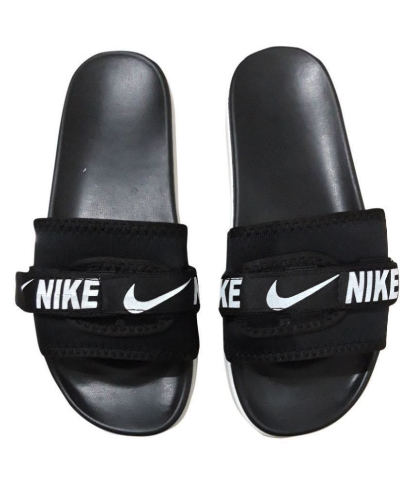 nike black slide flip flop