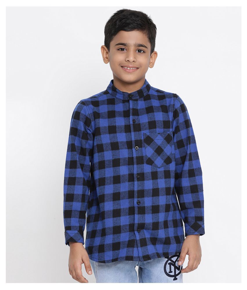     			Oxolloxo Pack of 1 Boys 100% Cotton Full Sleeves Shirt ( Multi Color )