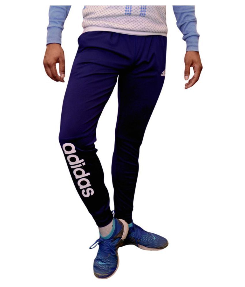 adidas polyester lycra track pants