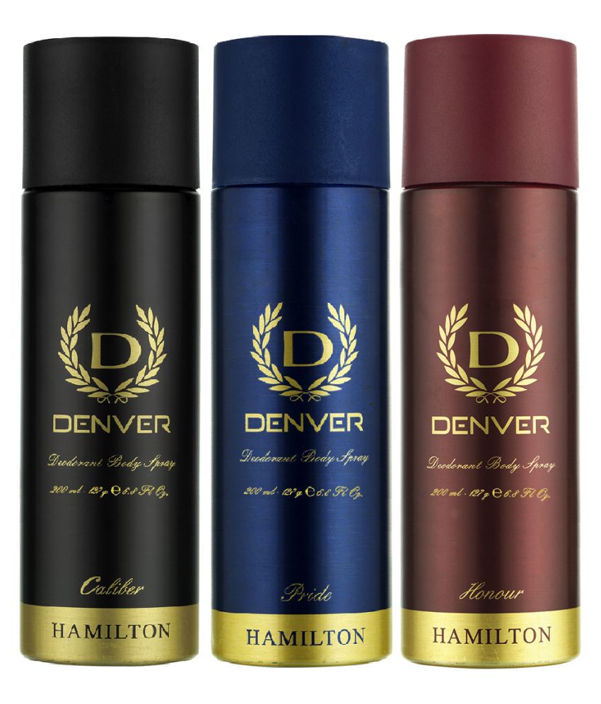     			Denver Caliber, Pride And Honour (Pack Of 3) Men Deodorant Spray 600 Ml