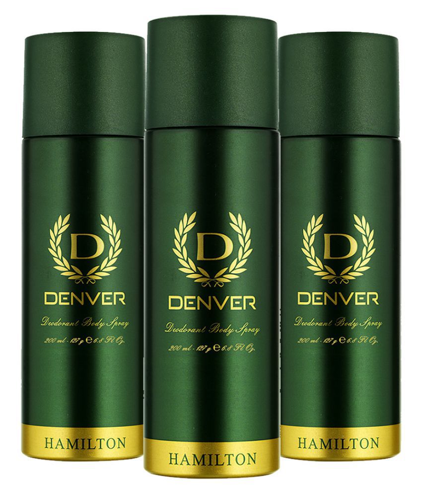     			Denver Hamilton Deo Spray 200Ml Each (Pack Of 3)