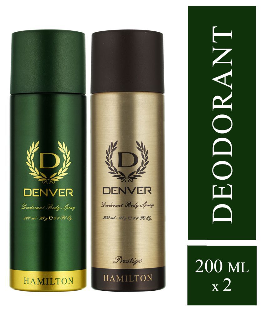     			Denver Hamilton and Prestige (Pack of 2) Men Deodorant Spray 400 mL