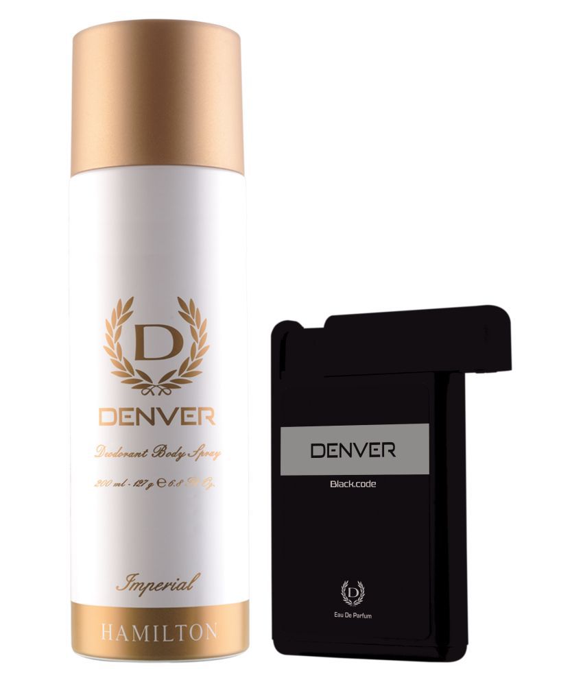     			Denver Imperial Deo 200Ml & Black Code Pocket Perfume 18Ml (Combo Pack Of 2)