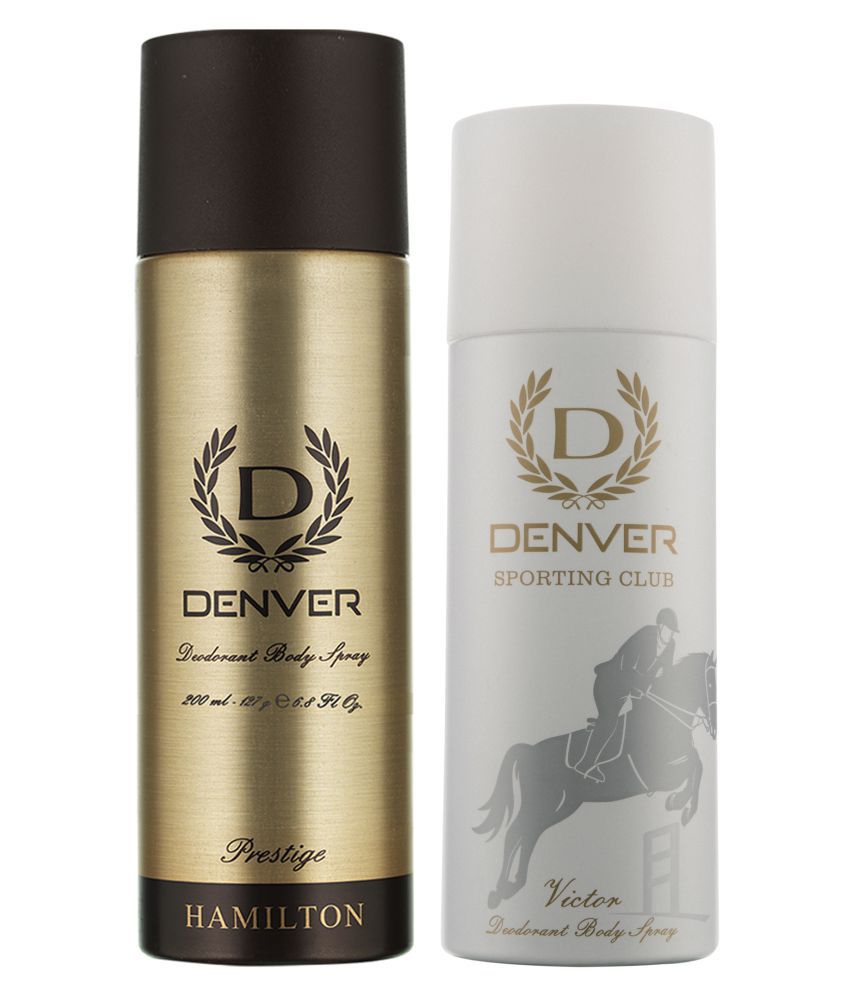    			Denver Prestige and Victor (Pack of 2) Men Deodorant Spray 365 Ml